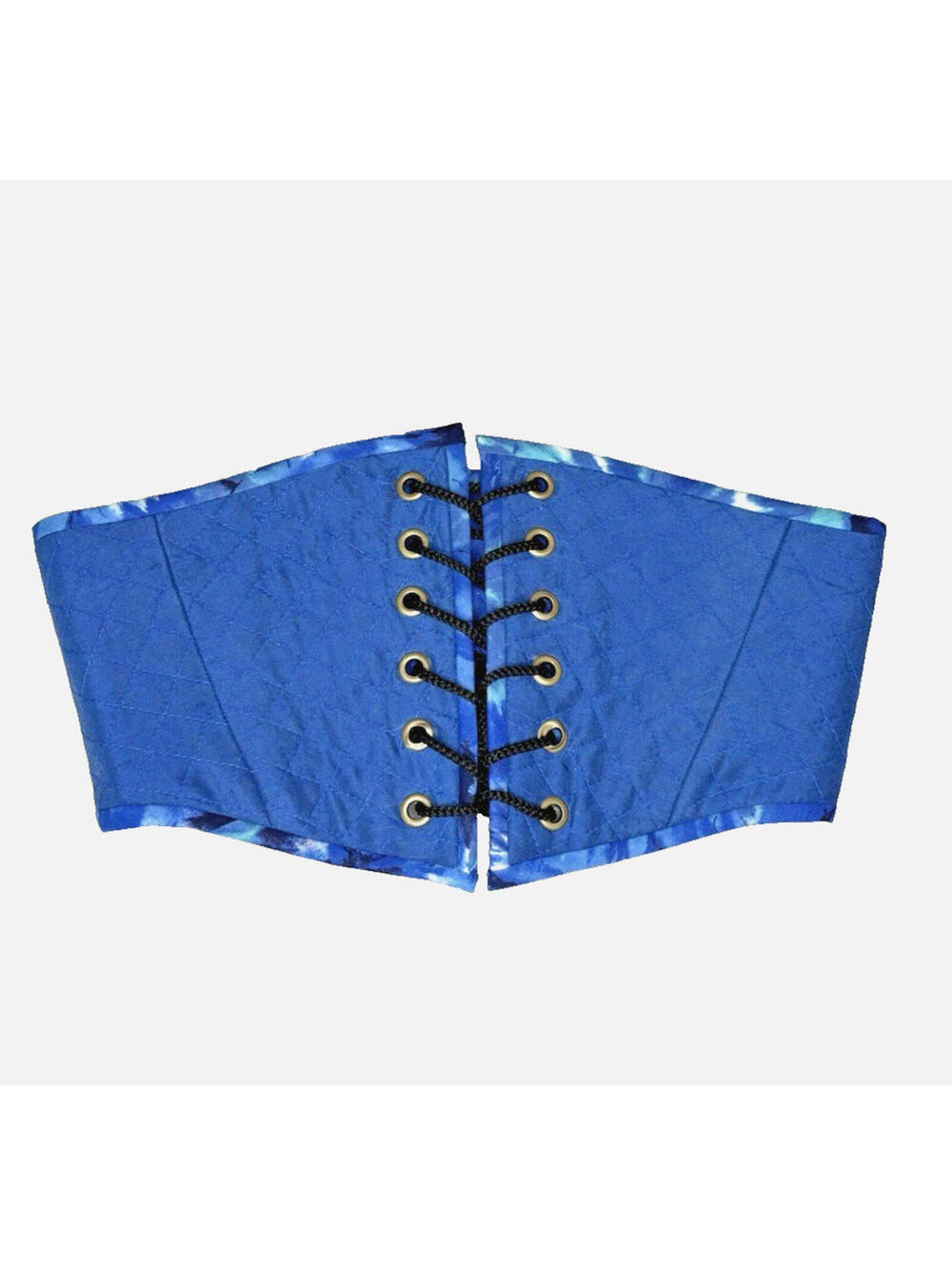 Reversible Lace-up Corset Waist Cincher Blue Renaissance Gothic 28" NWOT